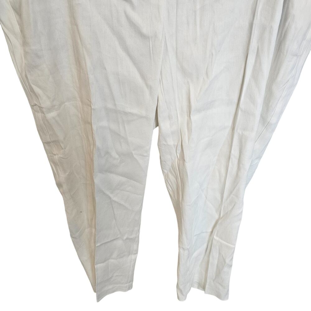 J. Jill Womens Linen Blend Trousers Size XL Resortwear Travel Career Minimalist - Picture 3 of 9